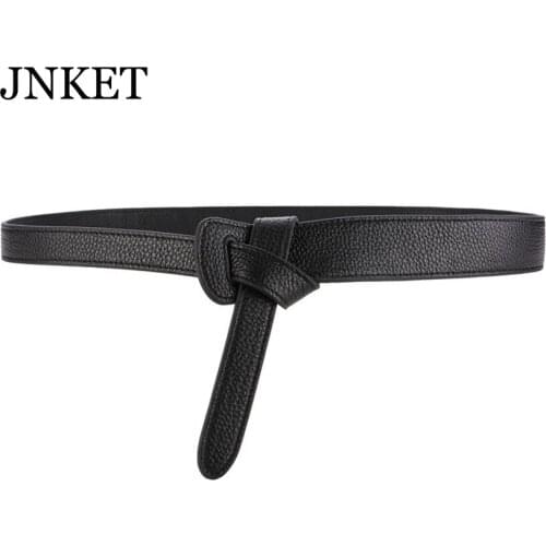 JNKET New Fashion Women Cowhide Waist Belt Waistband Dress Belt Leisure Cinturon Clothing Accessoires