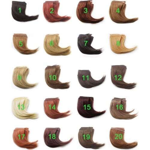 1PCS 10CM Short Doll Hair Synthetic Hair For BJD Doll Wig DIY