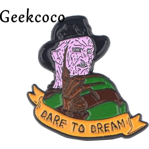 A Nightmare on Elm Street Zinc alloy pins badges shirt bag clothes cap backpack shoes brooches badges medals decorations J0732