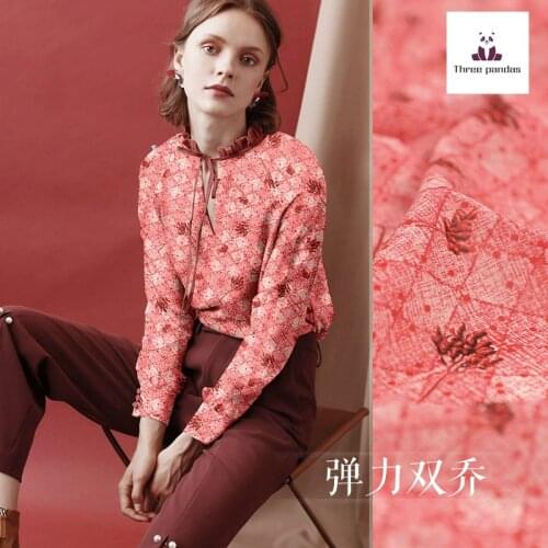 Natural mulberry silk double joe fabric cloth per meter 16mm width 108cm printed soft womens dress shirt fabric alibaba express