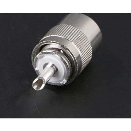 OOTDTY UHF Male PL259 Plug Solder RG8 RG213 LMR400 7D-FB Cable Connector Silver