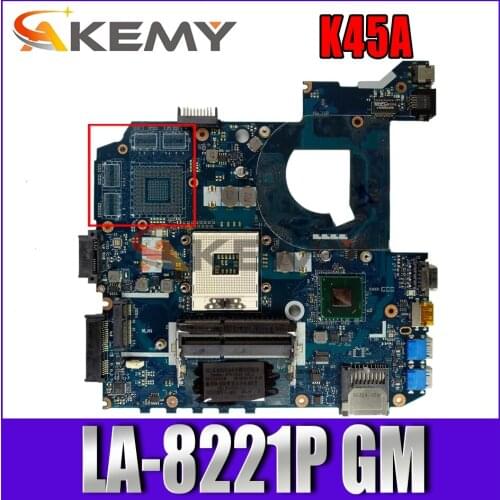 LA-8221P motherboard For ASUS K45A K45VD A45V K45VM K45VS A85V LA-8221P GM original motherboard 100% test work