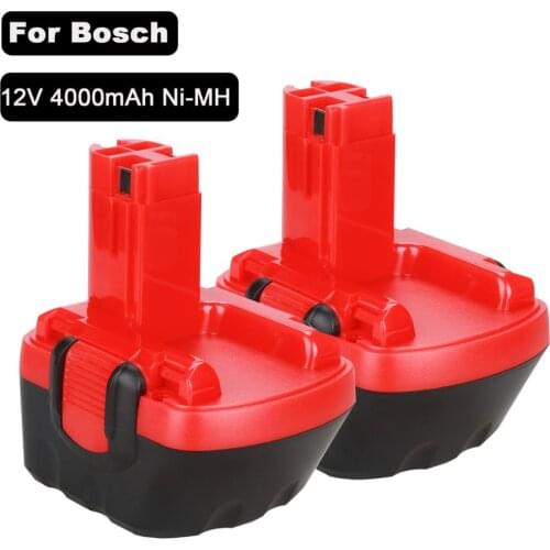 2 pcs For Bosch 12V 4000mah PSR 1200 Rechargeable battery GSR 12V 4.0AH AHS GSB GSR 12 VE-2 BAT043 BAT045 BAT046 BAT049 BAT120