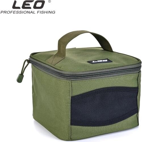 LEO Fishing Tackle Bags Water-Resistant Fishing Gear Bags Fishing Reels Storage Bag Square Fishing Accessories Bag for Fishing