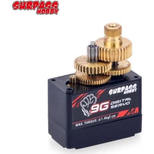 SURPASS Hobby S0009M 9g Metal Gear 1.9KG Servo for RC Airplane Robot Car Boat Duct Plane