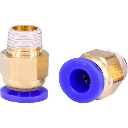 Pneumatic Connectors for 3D Printers Parts Quick Jointer Coupler 1.75/3mm Pipe Pc4 M6 M10 Fittings PTFE Tube 2/4mm Fast Delivery