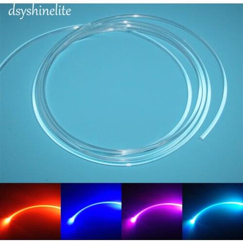 Superbright Optic PMMA Fiber Cable 2.5mm/3.0mm Side Emitting Guiding Light Edge Lighting EL Wire Replacement Lighting Decoration