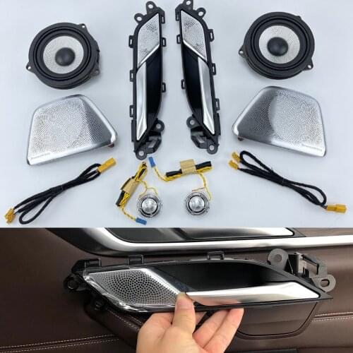 LED Illuminate Speaker Cover Trim RefitAudio Upgrade Kit For BMW G30 5 Serie Midrange Tweeter Subwoofer HiFi Music Stereo Horn