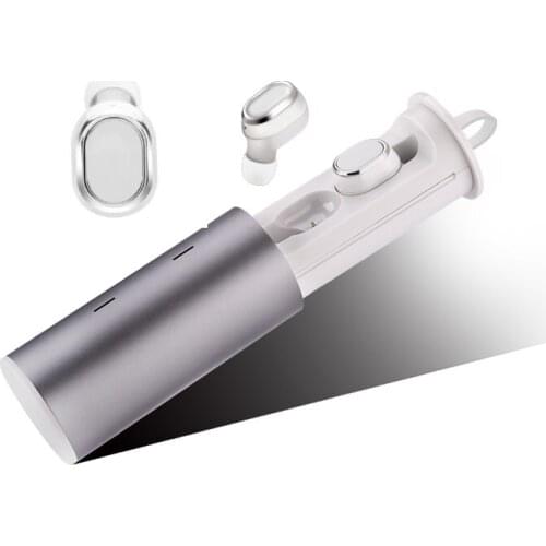 TWS business Bluetooth earphones wireless 3D stereo headphones headset and power bank with microphone handsfree calls