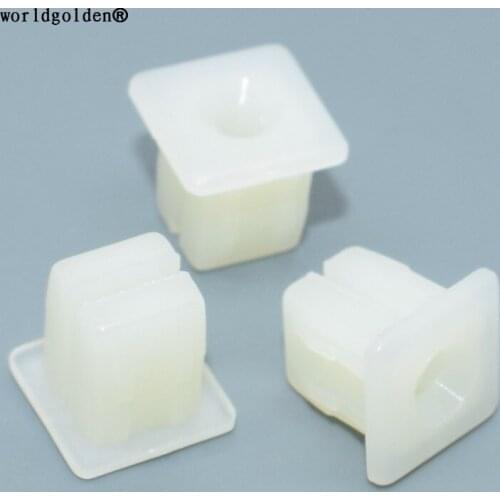 Worldgolden 100pcs auto fasteners Rear License Plate Bracket Nut #8 Screw Size for Renault#8934-201-262,GM#9669486