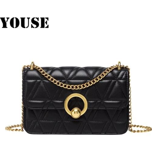 YOUSE Brand 2021 New Style Bag Women Fashion Rhomboid Chain Single-shoulder Bags Fashion Small Square Bags Designer Handbags