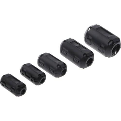 Clip-on Ferrite Ring Core RFI EMI Noise Suppressor Cable Clip For 3.5/5/7/9/13mm Cable
