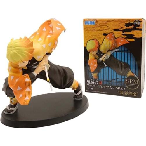 15cm Demon Slayer Figure Anime Kimetsu No Yaiba Agatsuma Zenitsu Thunders Breath Collection