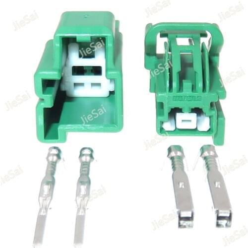 2 Pin Car Power Wiring Socket Auto Accessories 2.8 Series Automotive Green Plastic Unsealed Connector With Terminal