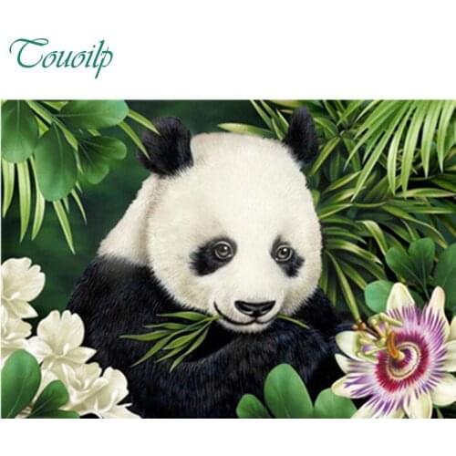 Diy 5D diamond painting all sticks diamond animal panda butterfly mosaic flower living room home decoration, gift round