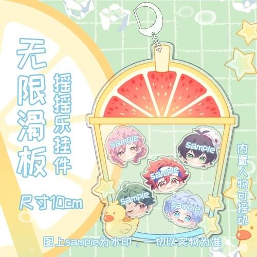 Anime SK EIGHT Summer Drink Acrylic Keychain SK8 the Infinity MIYA REKI LANGA JOE Cherry Blossom Cartoon Shake Fighter Pendant