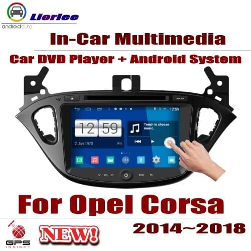 For Opel Corsa E 2014-2018 Car Android Multimedia System HD Screen Radio Stereo Head Unit Auto DVD GPS Player Navigation