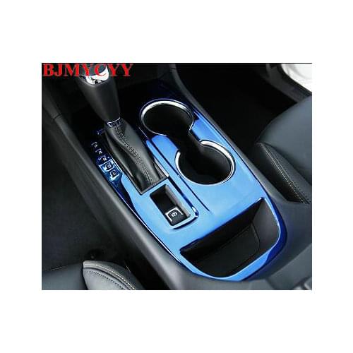 BJMYCYY 1PCS Panel of the automobile gear stainless steel decorative box for Chevrolet Equinox 2018