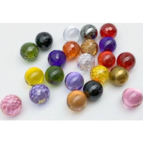 6 PCS 8mm7.938mm zircon beads tungsten steel beads brass beads multi-faceted zircon beads high precision for Fidget Spinner