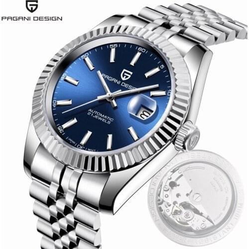 2021 New PAGANI DESIGN Top Brand Luxury Men Automatic Mechanical Watches Business Sport Stainless Steel Waterproof Watches Reloj