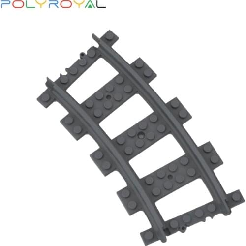 POLYROYAL Building Blocks Technology parts Train track curved track 1 PCS Educational toy for children 53400
