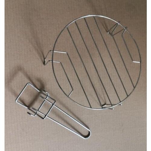 Microwave Oven Parts metal round bbq rack 20.8X9cm with universal fetch clip