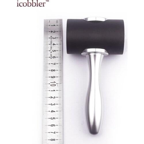 DIY Nylon Hammer Tool with Wood Handle Leathercraft Carving Cutting Punching Printing Engraving Drilling Nylon Beat Tools