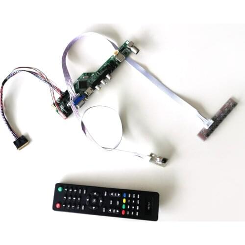 For CLAA101NB01/A 1024*600 LVDS 40Pins WLED VGA+AV+USB+RF T.V56 screen controller drive board 10.1" notebook PC DIY kit