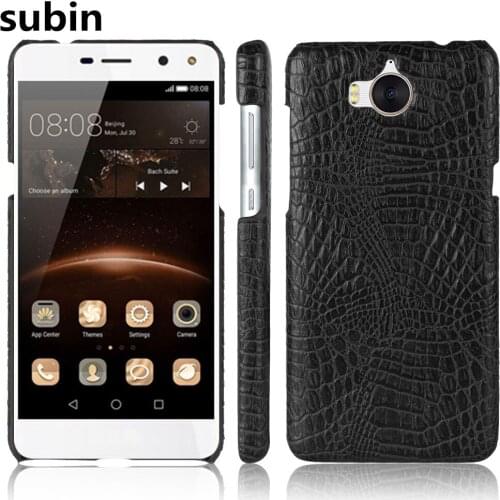 Huawei Y5 2017/Y5 III/Huawei Y5 3 Case Retro Crocodile leather Cover Hard Plastic For Huawei Y5 (2017) Protective Phone Cases