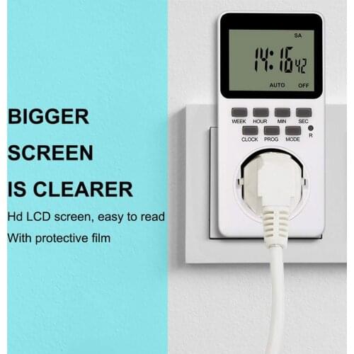 Intelligent Digital Display Socket Timing Switch Household Timing Socket Smart Socket Electronic Digital Timer