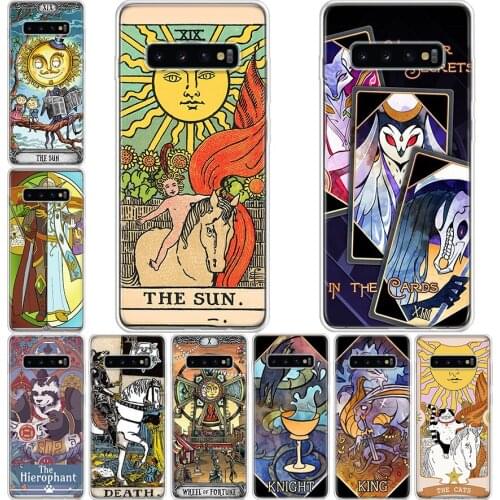 Interesting and Fun Tarot Phone Case For Samsung Galaxy Note 20 10 9 8 S8 S9 S10 S10E S20 S21 Ultra J4 J6 Plus Lite Cover