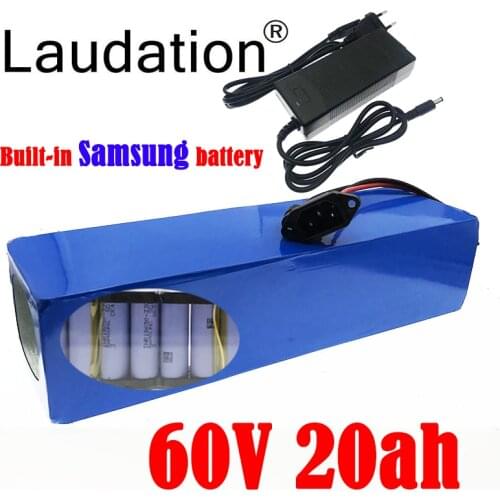 60v 20ah Lithium Battery 16S 6P Built-in Samsung Battery With 30A BMS For Electric Vehicles/Scooters With Motors Less Than 1000W