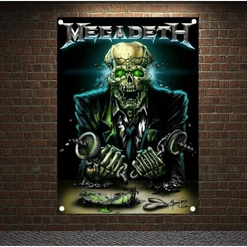 Metal Music pop Band graffiti culture Scary Bloody Rock poster flag banner tapestry cloth Art Bar Cafe Bedroom Home Decor Gift R