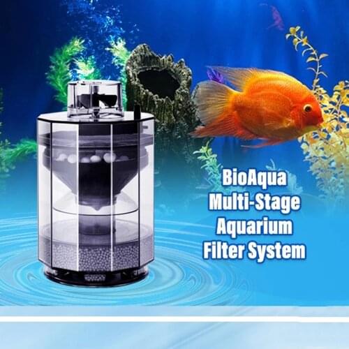 Multi-Stage Aquarium Filter System Cleaning Fish Household Fish Tank Filter Creativity Effectively clean fish tank purify air