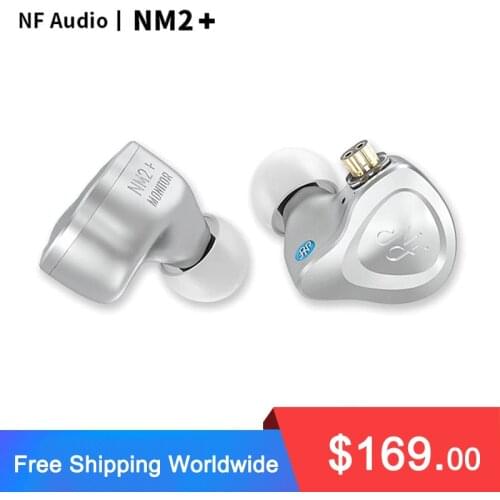 NF Audio NM2+ Dual Cavity Dynamic In-ear Monitor Earphone Aluminum shell with Adaper(6.35 to 3.5) 2 Pin 0.78mm Cable NF NA2