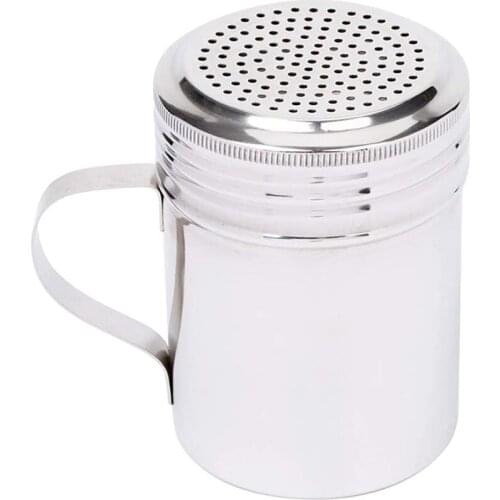 Stainless Steel Seasoning Pot with Handle, Spice Dispenser for Cooking/Baking