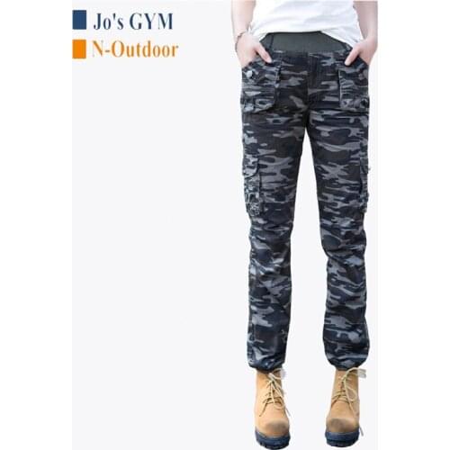 New Fashion Army Fan Pants Women Outdoor Sports Hunting Hiking Cargo Pants Military Multi-pocket Straight Slim Tactical Trousers