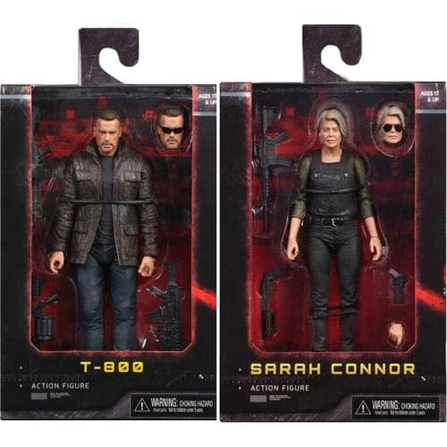 New NECA Terminator T-800 Dark Fate Sarah Connor Action Figure Collectible Model Toy Gift 18cm