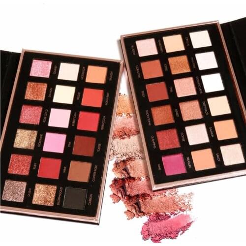 18 Color Matte Glitter Eyeshadow Palette Highlight Pearlescent Maquillage Shimmer Makeup Palette Eyeshadow Pallete Cosmetic