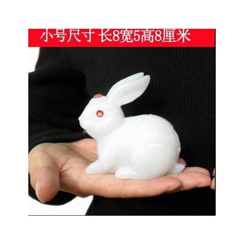 Crafts to attract money jade rabbit set pieces of zodiac rabbit creative jewelry wedding gift small white direct wholesale
