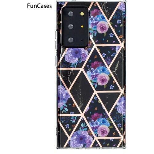 Half Wrapped Cases For cover Samsung Note 20 Ultra Csse Floret Carcasas sFor Samsung Galaxy ajax Note 20 Soft IMD Cover amsung