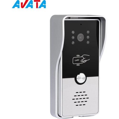Avata Call Phone Wired Video Doorbell Camera for Video Intercom WaterProof 1000TVL 4 Pin Wire Interface With RFID unlock