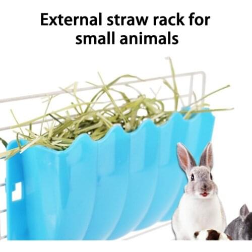 Small Animals Fixable External Straw Rack Easy To Install And Remove Straw Rack Small Animals Hay Feeder Pet Accessories