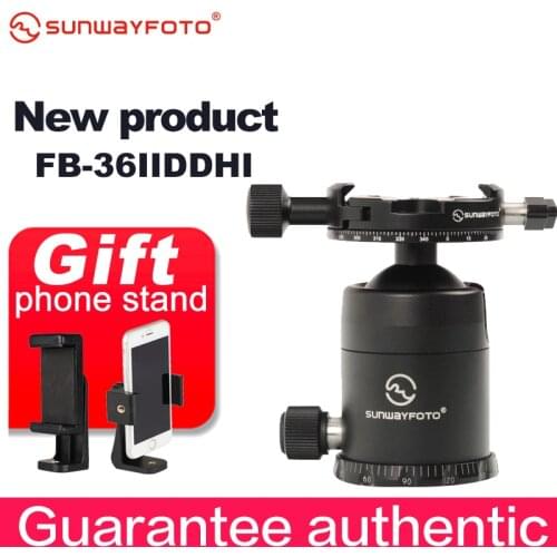 SUNWAYFOTO FB-36IIDDHi Tripod head for DSLR Camera Tripode Ballhead Professional Aluminum Monopod Panoramic Tripod Ball Head