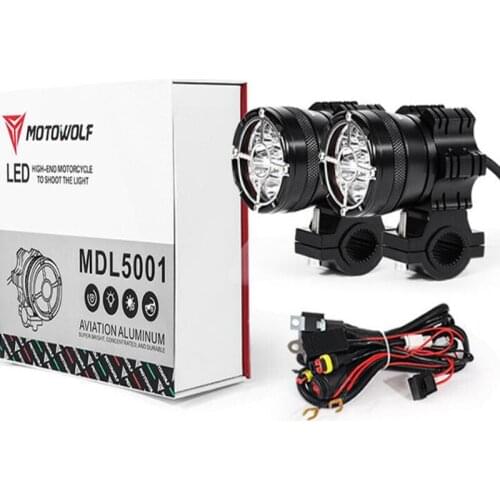 Led motorcycle headlight 9 beads moto led lamps For BMW R1200GS F800 F700GS Front Brackets motorbike Fog Passing Light