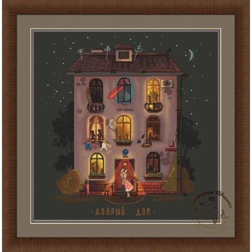 Comfortable home 43-46 Cross stitch Handmade 14CT Counted Canvas DIY,Cross-stitch kits,Embroidery 023-0318