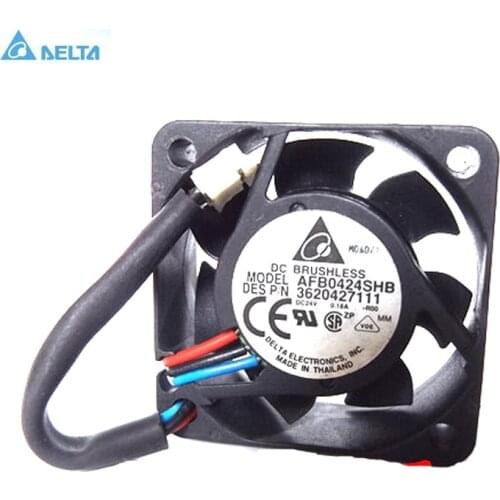 Original for delta 4015 AFB0424SHB DC 24V 0.18A 3-Pin axial Cooling Fan 11000RPM