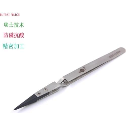 High-quality anti-static tweezers can replace plastic tip tweezers Straight tweezers Stainless steel Insulated tweezers