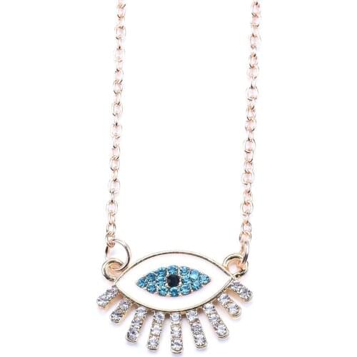 Luxury Crystal Rhinestone Eyes Lips Heart Shape Pendants Necklaces Women Faux Pearl Pendant Necklace Boho Vintage Long Necklace