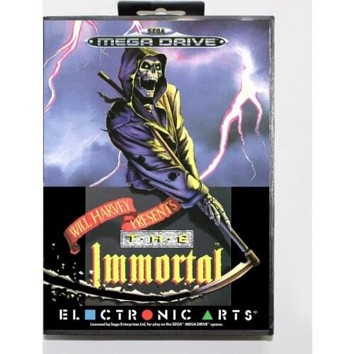 16 bit Sega MD game Cartridge with Retail box - Immortal game cart for Megadrive for Genesis system